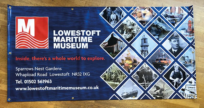 Lowestoft Maritime Museum Eyelet Banner