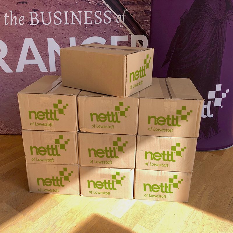 Nettl of Lowestoft boxes of bulk flyers