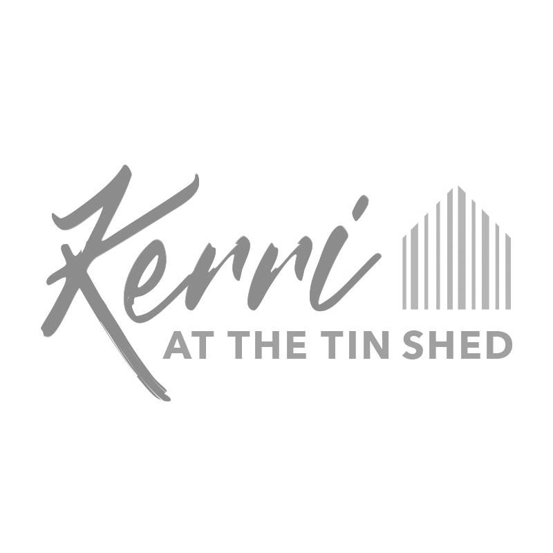 Kerri at the Tin Shed logo design