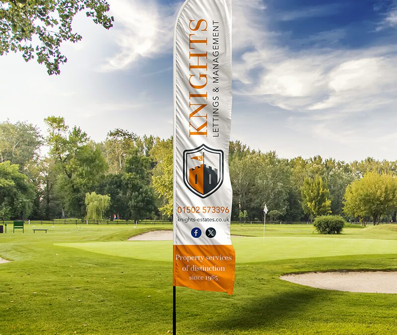 Standing Tall: Feather Flag for Knights Lettings & Management